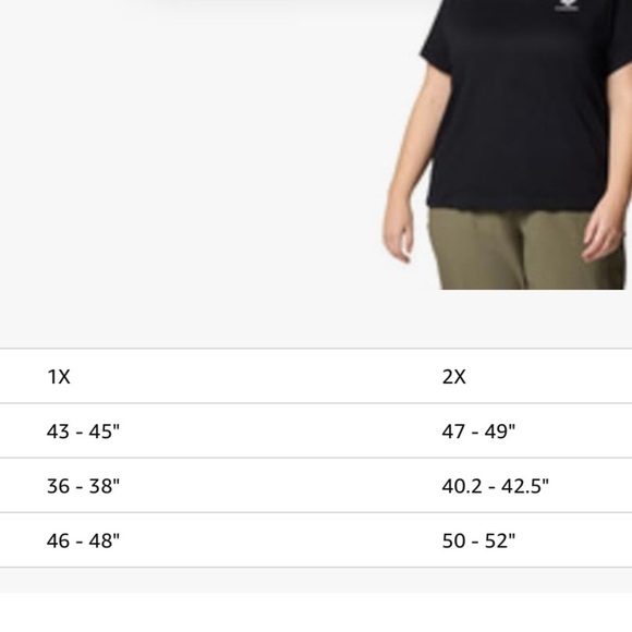 Columbia Women's Rolling Bend Graphic Short Sleeve, Black/Stacked Gem, 2X - Picture 3 of 3